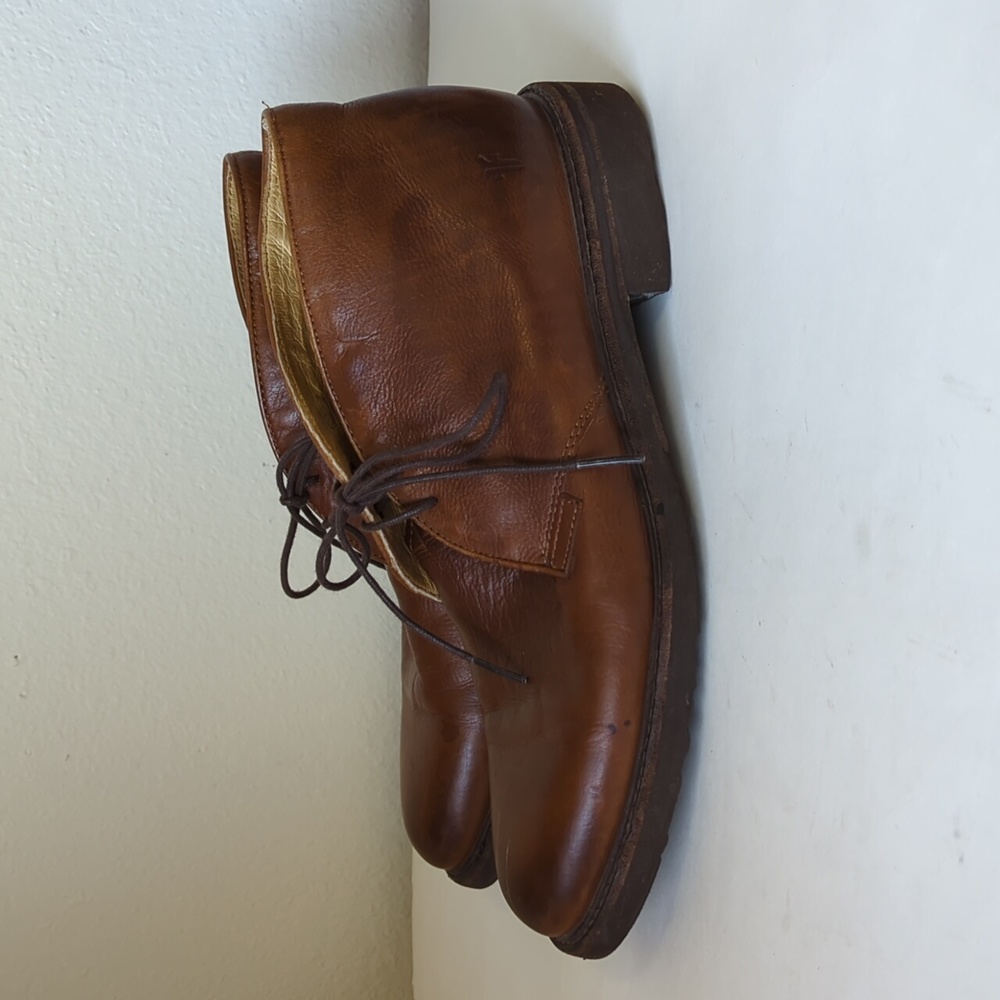 Frye Tan Leather Chukka Boots for Men